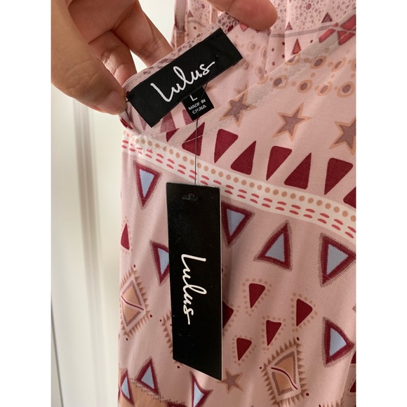 Mosaic Days Blush Pink Print Maxi Dress - Picture 7 of 8